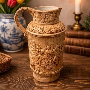 1970s HOLLAND MOLD Vintage 9.5” Ceramic Pitcher No Lid